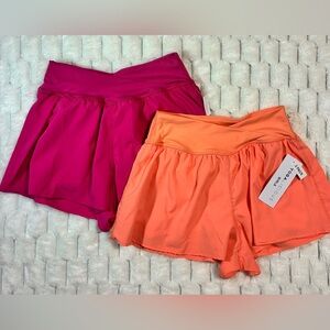 Girls Yogalicious® 2pk. Hybrid Crossover Shorts - Size 12